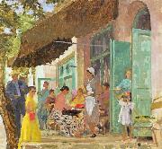unknow artist Cafe in Gurzuf oil painting reproduction